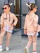 Girls' tracksuit with a slit