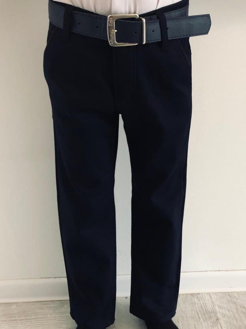 Elegant pants with burgundy inserts Elegant pants with burgundy inserts