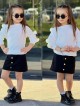Dievčenská dvojdielna súprava, bublinkový sveter a sukňa