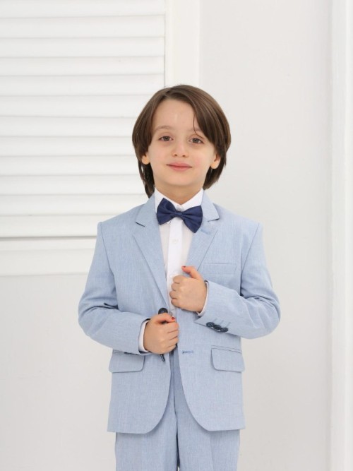 Boy's two-piece communion suit in bright colors